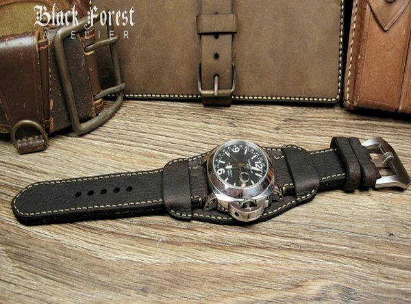 BF18 Vintage-Uhrenarmband im traditionellen Stil für Fliegeruhren Größe 22mm/24mm/26mm/28mm – Bild 3